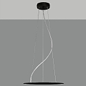 pendant suspension LISBOA 3-fold, black