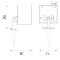 ACB outdoor spot APUS IP65, anthracite 