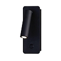 LED reading luminaire ARON 16/3240, surface-mounted version, 3W 3000K 315lm, with switch, adjustable, black