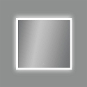 Miroir avec clairage AMANZI 16/3596-83 avec interrupteur IP44, opale, blanche gradable