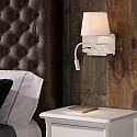 Luminaire mural HOLD 16/3664 avec interrupteur, avec connexion USB, gauche E27 IP20
