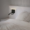 ACB reading lamp CALMA 16/3836 with switch, with USB connection, adjustable IP20, black ACB reading lamp CALMA 16/3836 with switch, with USB connection, adjustable IP20, black