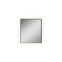 Miroir avec clairage ORISTANO 3957 71cm, noir brillant