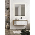 ACB Miroir avec clairage ORISTANO 3957 1611cm, noir brillant