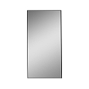 Miroir sans clairage ORISTANO 3957 1611cm, noir brillant