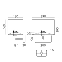 Luminaire mural ROMEO 16/3971 E27 IP20