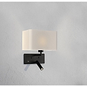 Luminaire mural ROMEO 16/3971 avec interrupteur, avec connexion USB, réglable E27 IP20