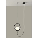 ACB Luci a sospesione HALO 3815/1 1-Lampadina IP20, opale, nero
