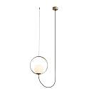 Luci a sospesione HALO 3815/1 1-Lampadina IP20, oro, opale