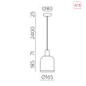 Pendelleuchte TURKANA 3908/16, E27, max. 15W, IP20