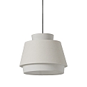 Luci a sospesione ASPEN 3916/45 E27 IP20, lino, bianco