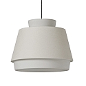 Luci a sospesione ASPEN 3916/60 E27 IP20, lino, bianco