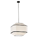 Luci a sospesione BAUHAUS 3917/45 E27 IP20, nero lucido, bianco