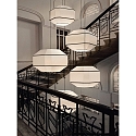 pendant luminaire BAUHAUS 3917/60 E27 IP20, black glossy, white