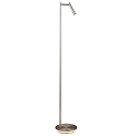 LED floor lamp PANAU 3660, Light ring + Spot, 8+3W 3000K 650+315lm, 2 switches, adjustable, nickel satin