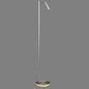 ACB LED floor lamp PANAU 3660, Light ring + Spot, 8+3W 3000K 650+315lm, 2 switches, adjustable, nickel satin