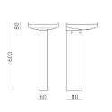 ACB solar bollard lamp GLOSS 2074/60 IP65, anthracite ACB solar bollard lamp GLOSS 2074/60 IP65, anthracite