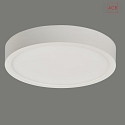 LED ceiling luminaire KORE 3435/14, UGR<19, Ø 14cm, extra flat, white, 12W 4000K 950lm