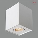 ACB Wall / ceiling spot CARRE 3762/10, GU10 max. 10W (LED), structure white
