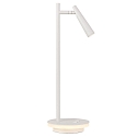 LED table lamp PANAU 3660, Light ring + Spot, 6+3W 3000K 490+315lm, 2 switches, adjustable, white