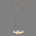 ACB LED table lamp PANAU 3660, Light ring + Spot, 6+3W 3000K 490+315lm, 2 switches, adjustable, nickel satin