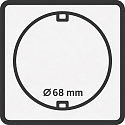 blank field hole 68mm