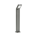 LED Path light Type No. 2296, IP44, height 90cm, 14W 3000K 1400lm, swiveling 90° stepless, cast alu opal glass, anthracite