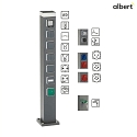Albert Colonna di energia TYPE NO 4419 7 volte, senza inserti, antracite