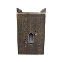 Corner bracket square Type No. 1006 for Albert Outdoor Wall luminaires, brown brass