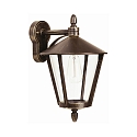 Luminaire mural d'extrieur TYPE NO 1816 Bas, angulaire E27 44, marron, laiton satin gradable