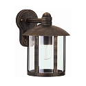 Luminaire mural d'extérieur TYPE NO 1835 Bas, cylindrique E27 44, marron, laiton satiné gradable