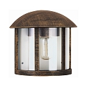Luminaire mural d'extérieur TYPE NO 3225 semi-circulaire E27 44, marron, laiton satiné gradable