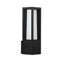 Luminaire mural d'extrieur TYPE NO 0213 haut, angulaire E27 44, noir mat gradable