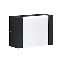 Luminaire mural d'extrieur TYPE NO 0331 plat, dimmable 54, noir mat gradable