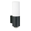 Luminaire mural d’extérieur TYPE NO 0378 avec capteur, avec détecteur de mouvement E27 IP54, noir  gradable