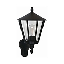 Luminaire mural d'extrieur TYPE NO 1814 haut, angulaire E27 44, noir mat gradable