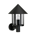 Luminaire mural d'extérieur TYPE NO 1824 rond E27 44, noir mat gradable