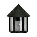 Luminaire mural d'extérieur TYPE NO 3222 semi-circulaire E27 44, noir mat gradable