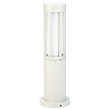 Luminaire en forme de borne TYPE NO 0507 cylindrique E27 44, blanche