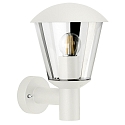 Außenwandleuchte Typ Nr. 1854, IP54 IK08, E27 QA55 max. 57W, Aluminium / Kunststoff klar, schlagfest, Weiß