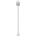 Lampe à mât TYPE NO 4127 à 1 flamme, rond E27 44, blanc mat gradable