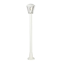 Wegeleuchte Typ Nr. 4154, IP54, Höhe 117.5cm, E27 QA55 max. 57W, Aluminium / Kunststoff klar, Weiß matt