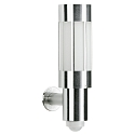 Luminaire mural d'extrieur TYPE NO 0241 cylindrique, avec dtecteur de mouvement E27 44, acier inoxydable 