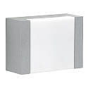 Luminaire mural d'extrieur TYPE NO 0331 plat, dimmable 54, argent mat gradable