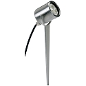 Lampe � broche TYPE NO 2112 pivotant, avec prise de courant, incassable 54, acier inoxydable 