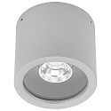LED Auendecken-Strahler Typ Nr. 2319, IP44,  11cm, 8W 3000K 800lm 30, schwenkbar 30, Silber matt