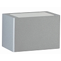 Luminaire mural d'extrieur TYPE NO 6367 haut bas, court 44, argent mat gradable