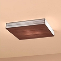 Axolight Deckenleuchte PL CLAVIUS, 60x60cm, 3x E27, IP20, Tabak