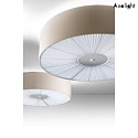 Axolight Plafoniera PL SKIN 070 con copertura E27 IP20, beige, Bianco dimmerabile