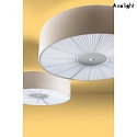 Axolight Plafoniera PL SKIN 070 con copertura E27 IP20, beige, Bianco dimmerabile
